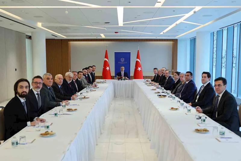 Dışişleri Bakanı Fidan, Türk-Amerikan Ulusal Yönlendirme Komitesi heyetini kabul etti
