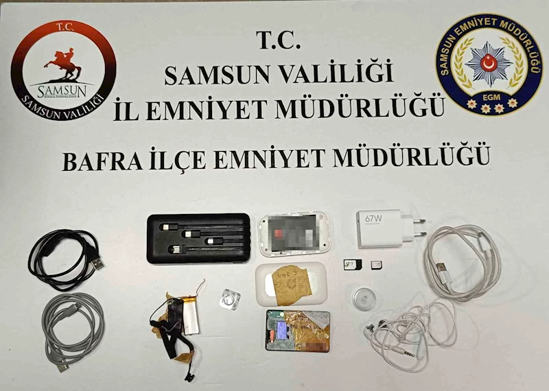 Samsun’da polis ehliyet sınavı için kiralanan kopya düzeneği ele geçirdi
