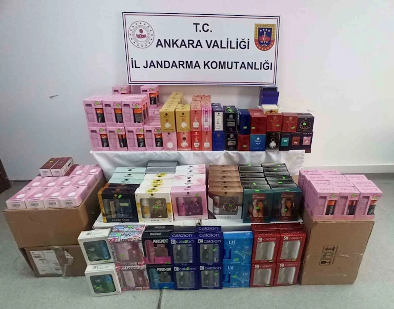 Ankara’da 1 milyon 107 bin liralık kaçak parfüm ele geçirildi
