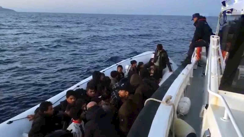 Marmaris’te 36 düzensiz göçmen kurtarıldı
