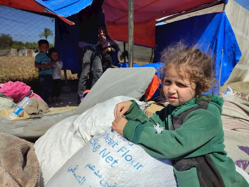 Refah’tan zorla yerinden edilen Filistinliler çadır kampları kuruyor
