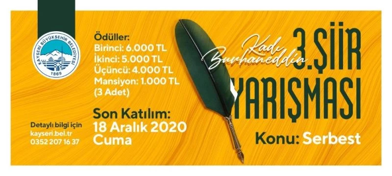 BÜYÜKŞEHİR’DEN ANLAMLI ŞİİR YARIŞMASI