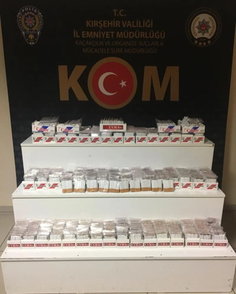 Kırşehir’de kaçak tütün operasyonu: 1 gözaltı