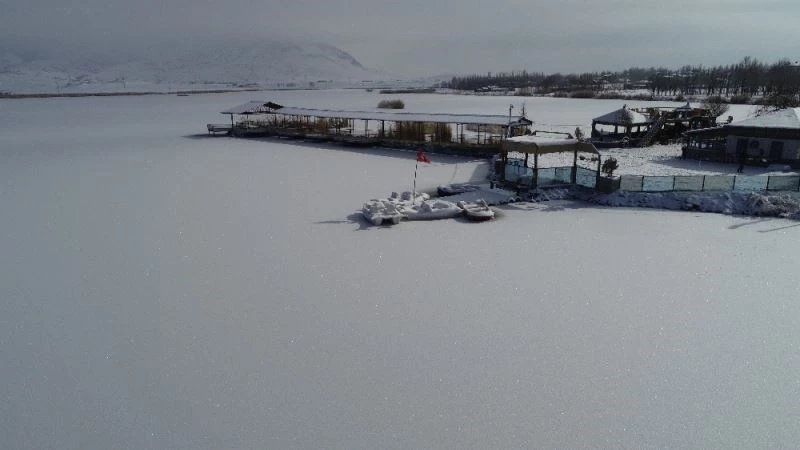 Sivas’ta Sibirya soğukları, Ulaş gölü dondu