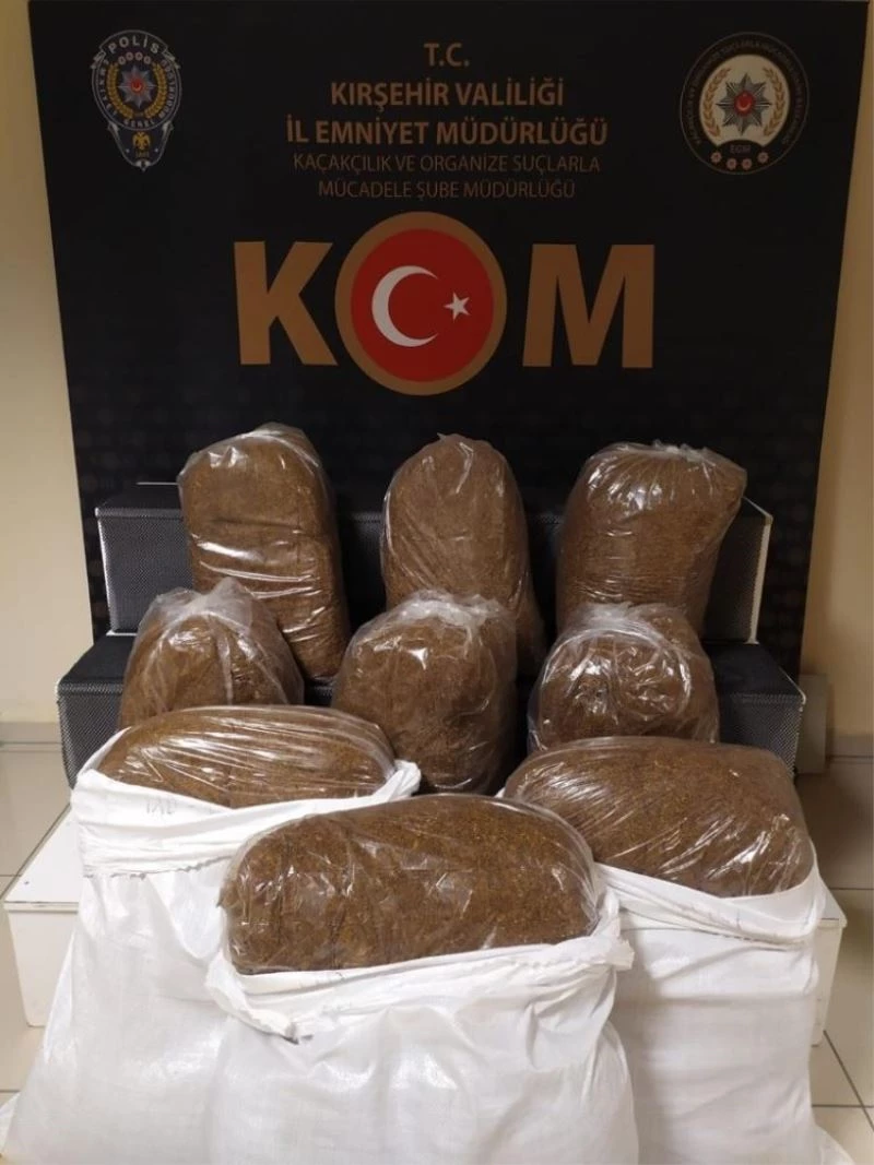 Kırşehir’de, kaçak tütün operasyonu