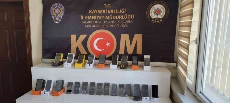 Kayseri’de telefon kaçakçısı 1 şahıs tutuklandı