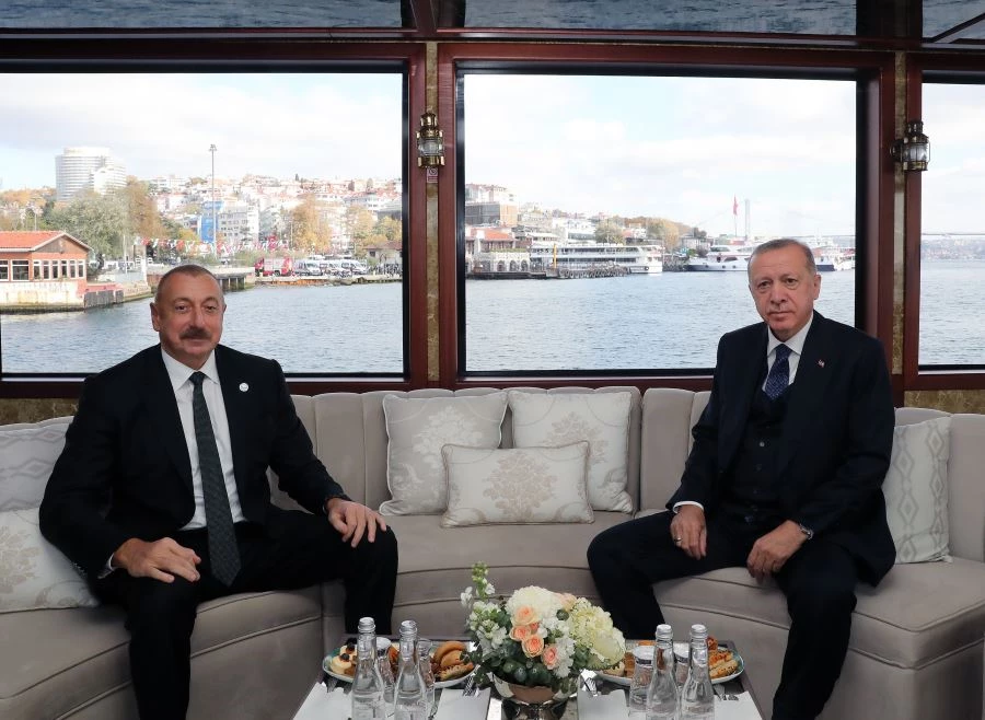 Cumhurbaşkanı Erdoğan ile konsey üyesi liderler Demokrasi ve Özgürlükler Adası