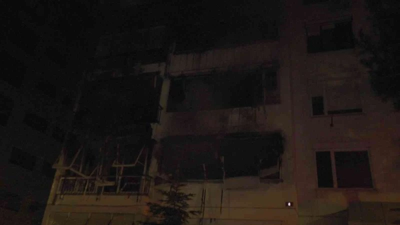 10 katlı apartmanda yangın çıktı 