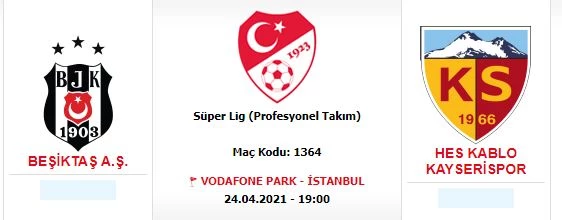 Kayserispor-Beşiktaş maçının günü değişti