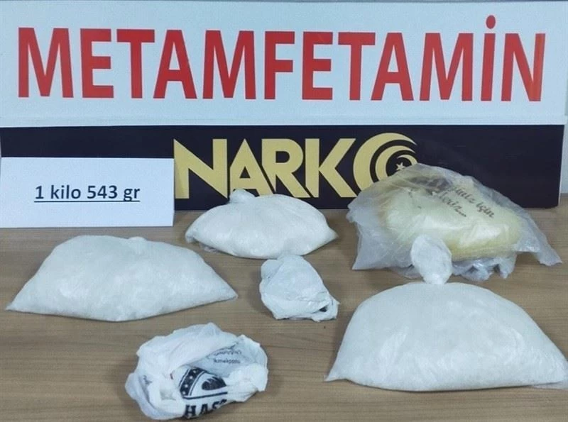 Nevşehir’de 1 kilo 552 gram uyuşturucu ele geçirildi