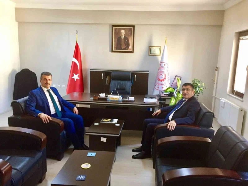 Aktekin’den Nevşehir Sanayi ve Teknoloji İl Müdürü Yusuf Şahin’le görüştü