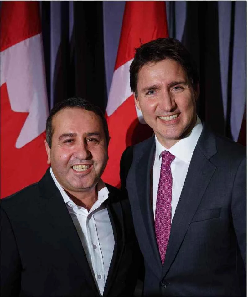 Türk iş adamı Mert, Kanada Başbakanı Trudeau ile bir araya geldi