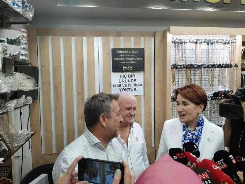 Akşener, Ankara’da esnafı ziyaret etti