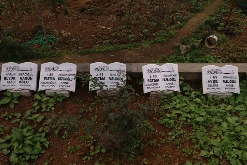 Rize’de dikkat çeken mezarların ilginç hikayesi
