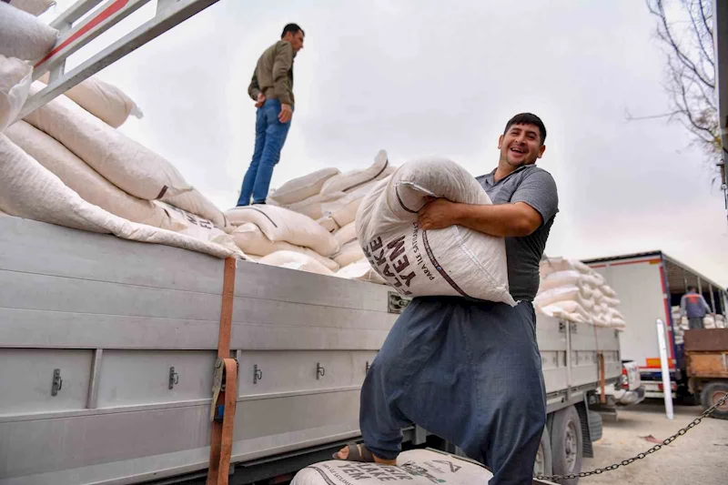 Mersin’de büyükbaş hayvancılıkla uğraşan çiftçilere ’mısır flake’ yem desteği
