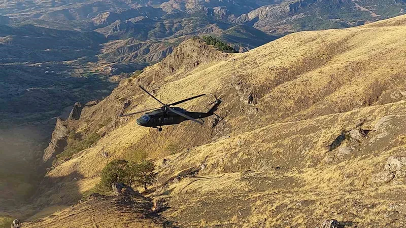 Adıyaman’da 2100 yıllık tarihi eserler helikopter ile taşındı

