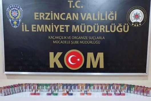 Erzincan’da 60 adet kaçak elektronik sigara ele geçirildi
