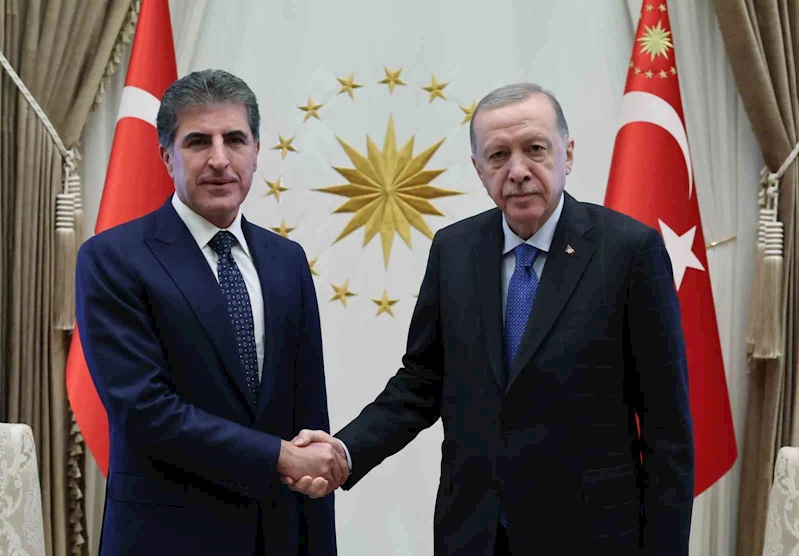 Cumhurbaşkanı Erdoğan, IKBY Başkanı Barzani’yi kabul etti
