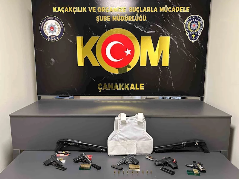 Çanakkale’de silah ticareti yapan 6 şüpheli yakalandı
