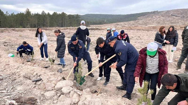 Jandarma ekipleri fidan dikme etkinliğine katıldı
