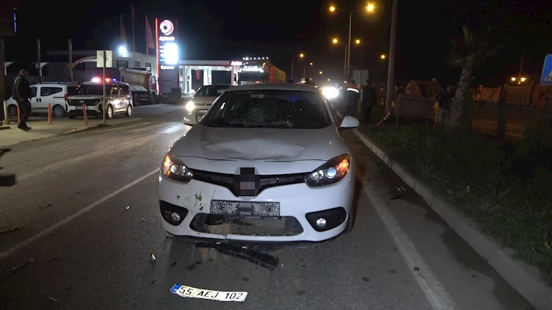 Bafra’da yaya geçidinden geçen bisiklet sürücüsüne otomobil çarptı: 1 yaralı
