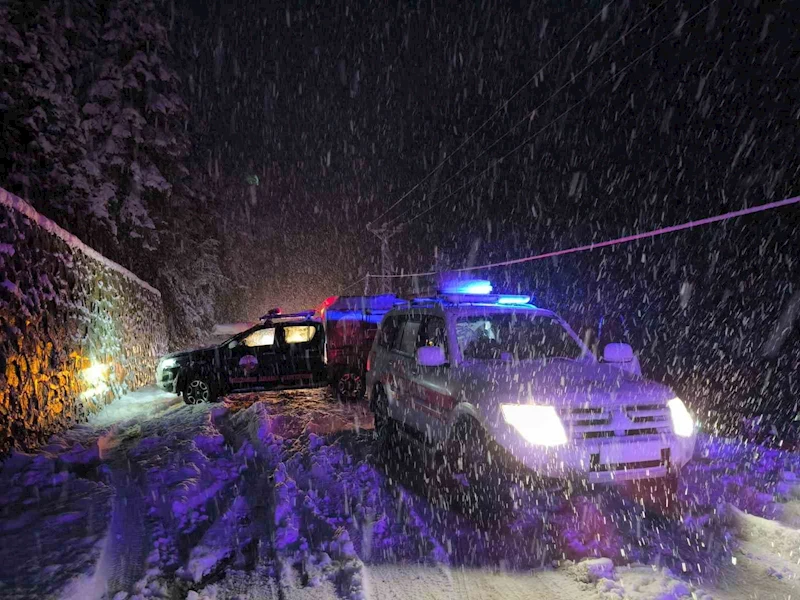 Rize’de karda kayan kamyonet dereye uçtu: 3 yaralı
