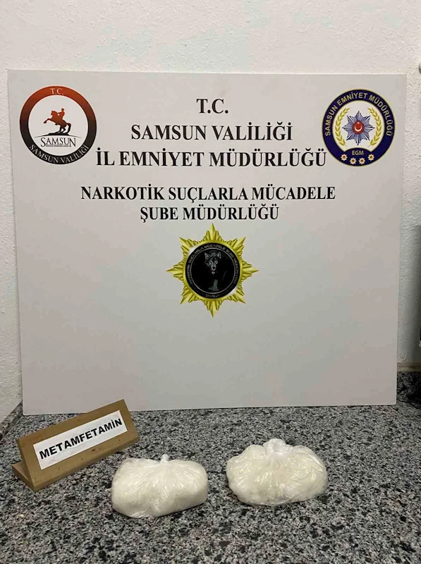 Samsun’da 500 gram metamfetamin ele geçirildi
