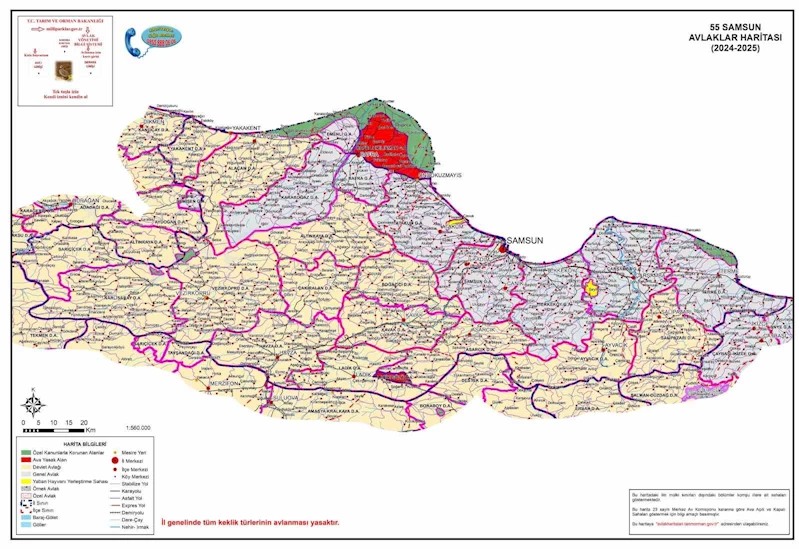 Samsun’da 1,6 milyon TL’lik av pulu geliri
