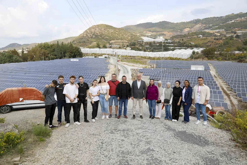 Alanya’ya gelen Alman öğrenciler sürdürülebilir enerji üzerine çalışmalarını tamamladı
