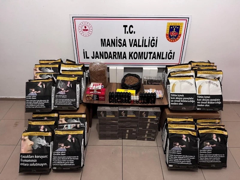 Manisa’da jandarmadan kaçak sigara operasyonu
