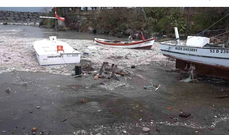 Karadeniz çöpleri iade etti, denizin pisliği kıyıya vurdu
