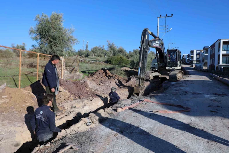 Bodrum Mumcular mahallesinde içme suyu hatları yenileniyor
