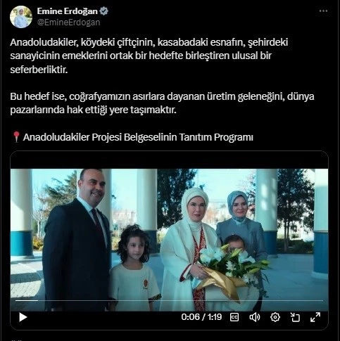 Emine Erdoğan’dan 