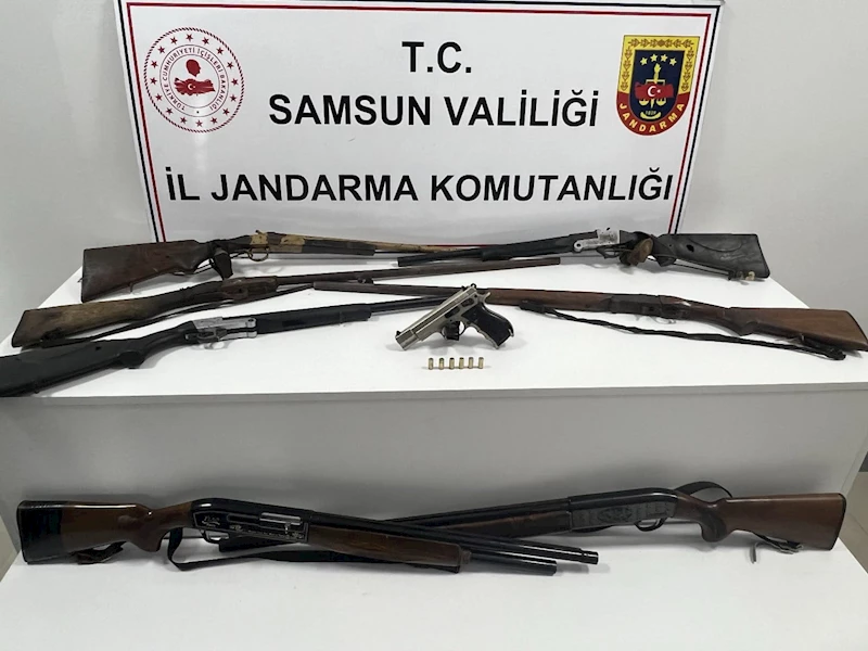 Jandarma 7 ruhsatsız tüfek ele geçirdi
