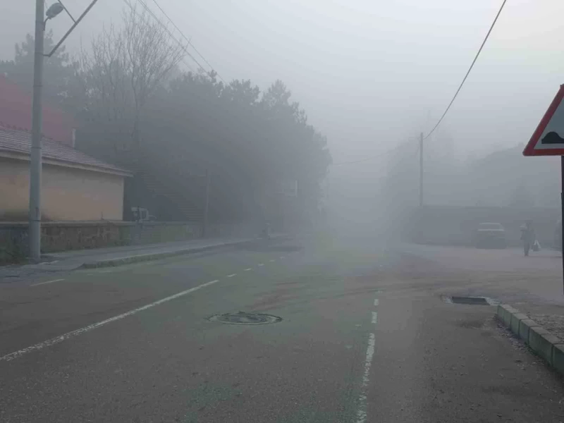 Afyonkarahisar’da sisli hava etkili oldu
