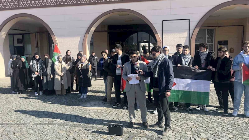 Kastamonu Üniversitesi öğrencileri, Filistin için tek yürek oldu
