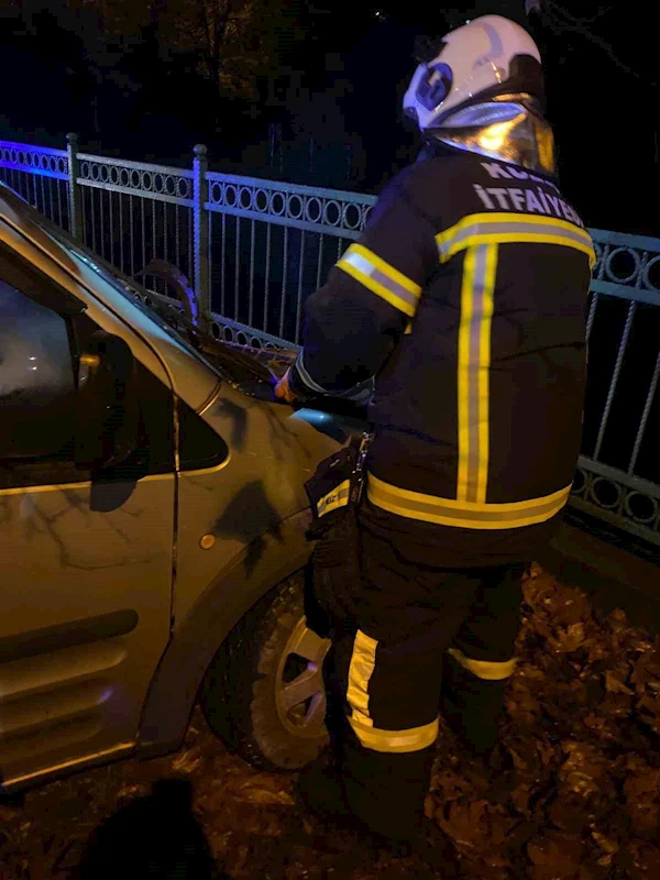 Kontrolden çıkan araç kaza yaptı: 1 yaralı
