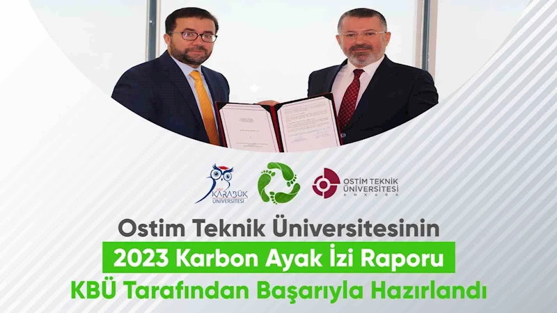 2023 yılı Karbon Ayak İzi Raporu KBÜ tarafından başarıyla hazırlandı
