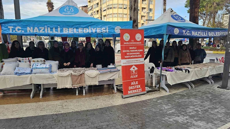 Nazilli’de kursiyerlerin sergisi büyük ilgi gördü
