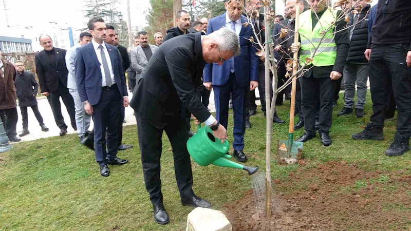 Sağlık Bakanı Prof. Dr. Kemal Memişoğlu, Bilecik’te fidan dikti
