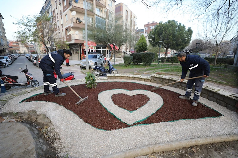 Yunusemre’den Kaynak Mahallesi’nde peyzaj çalışması
