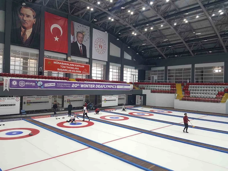 Erzurum’da curling heyecanı
