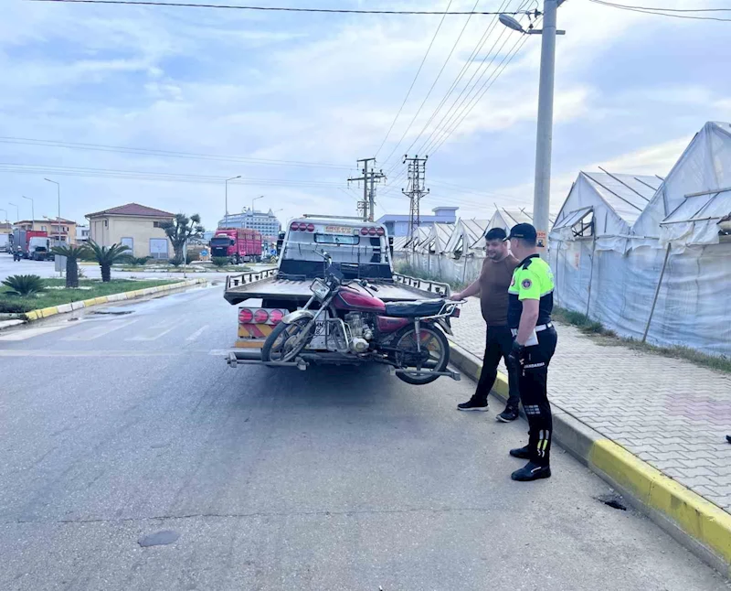 Alanya’da 5 motosiklet trafikten men edildi
