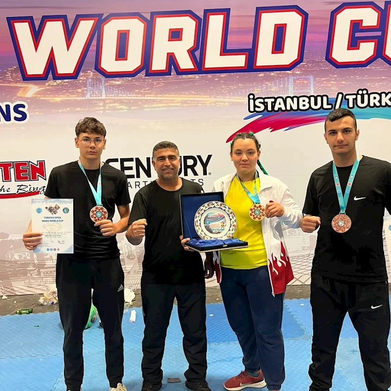 Söke’ye Kick Boks’ta üç dünya derecesi
