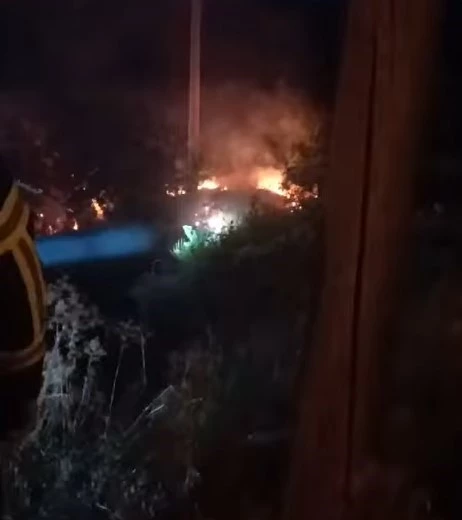 Elektrik tellerinin kopması yangına neden oldu
