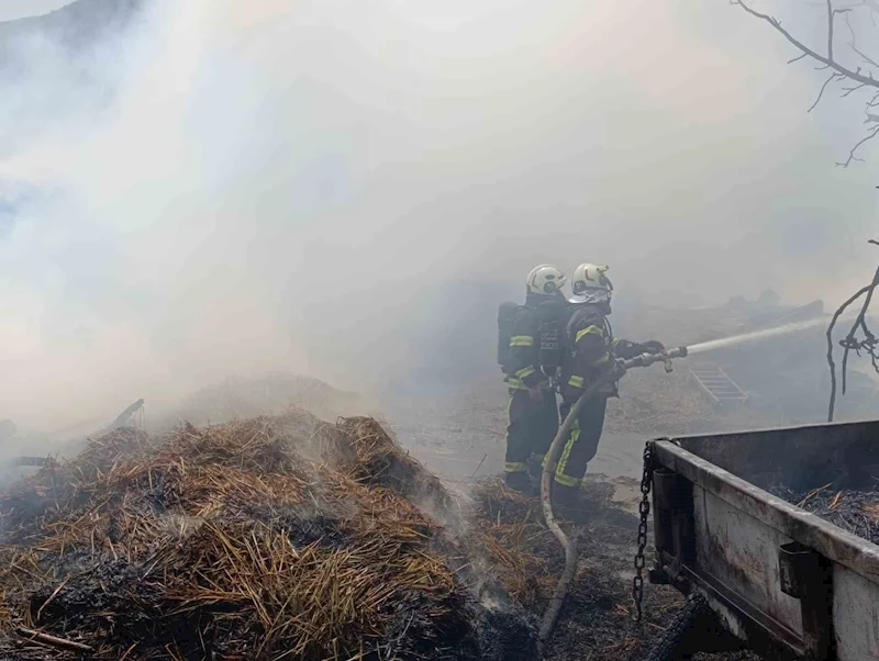Denizli’de 2 katlı bina yangında kül oldu
