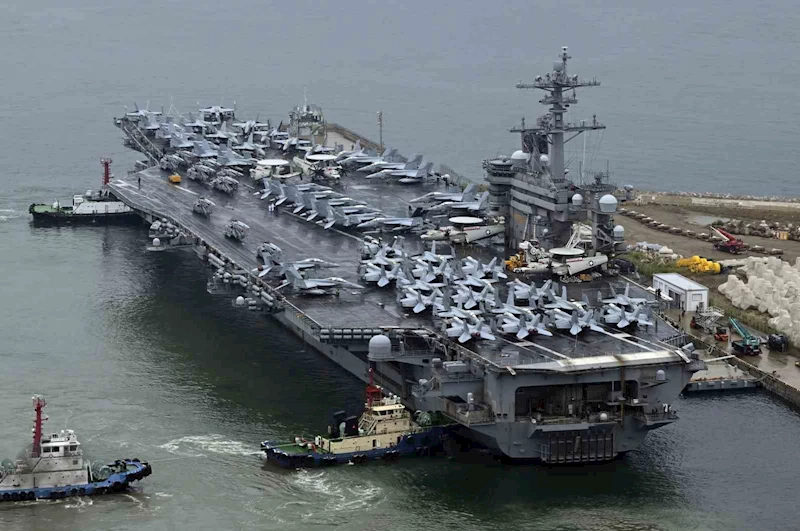 ABD uçak gemisi ortak askeri tatbikat için Güney Kore’de
