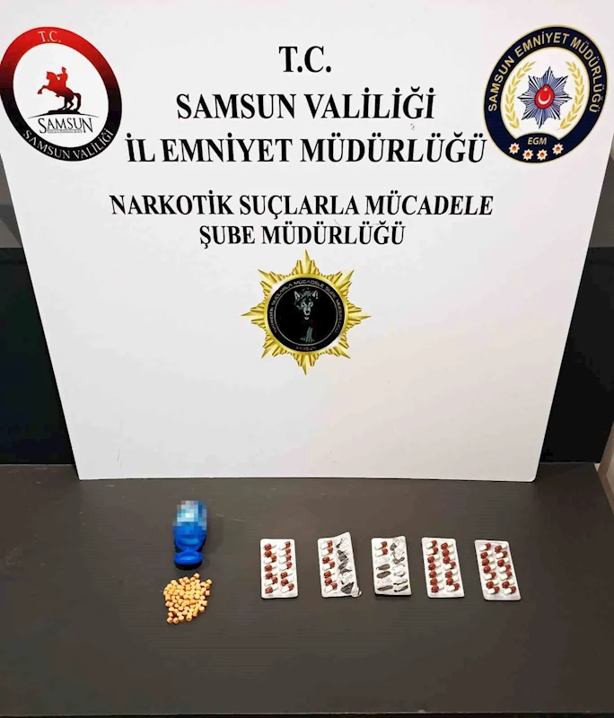 Samsun’da uyuşturucu hapla yakalanan bir kişi gözaltına alındı
