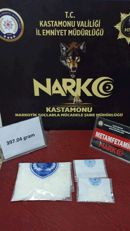 Kastamonu’da 397 gram metamfetamin ele geçirildi: 2 tutuklama
