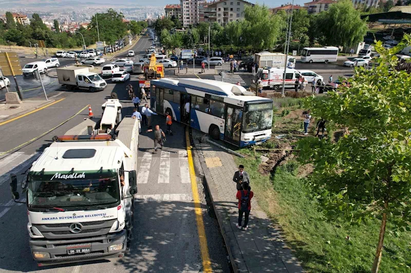 Ankara’daki otobüs kazasının tanığı o anları anlattı: “Şoför, araçlara çarpmamak için ani frenle manevra yaptı”
